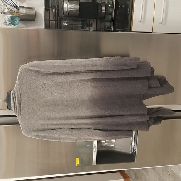 BAREFOOT DREAMS CozyChic Lite Ombre Calypso Wrap Cardigan Loden Carbon L/XL NWT - Picture 7 of 16